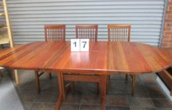 jarrah extension dining suite